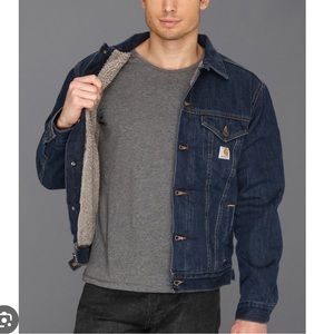 Cathartt denim Sherpa jacket